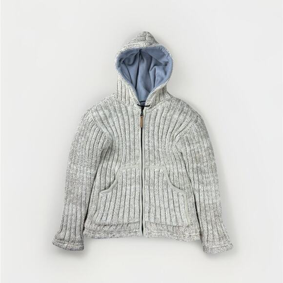 Kyber Wool Fisherman Sweater Jacket S Chunky Knit Bella Swan Outdoor Cabincore - Picture 1 of 13